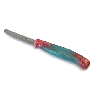 Küchenmesser mit Griff aus recyceltem Plastik Regenbogen