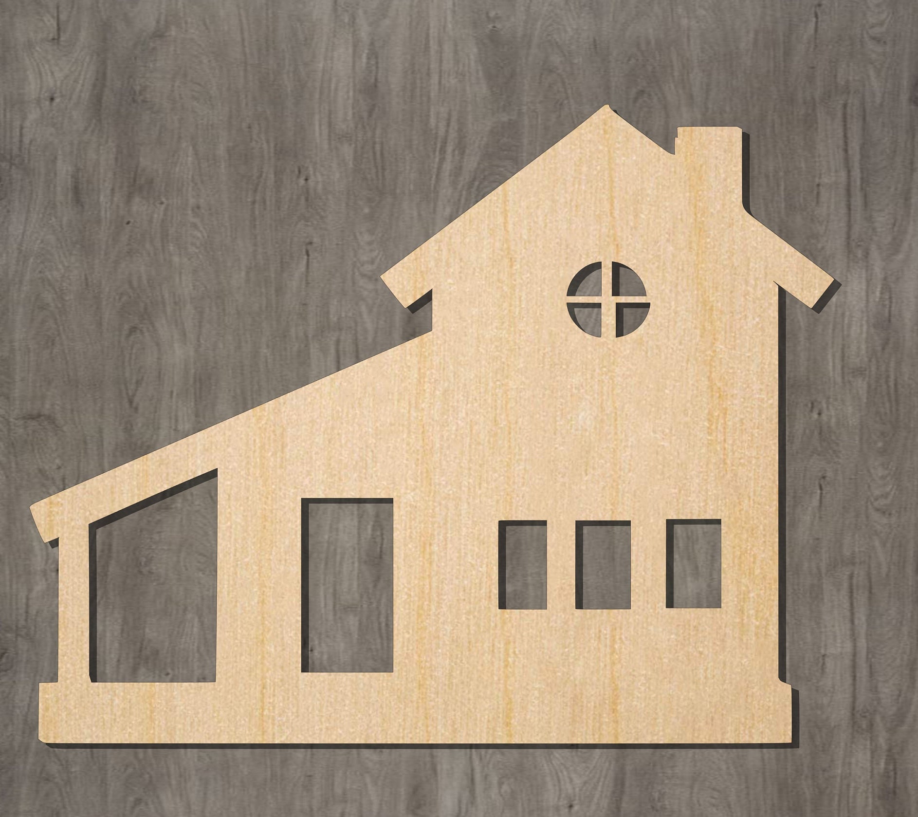 House Cutout Unfinished Wood Shape African Acacia Tree Etsy