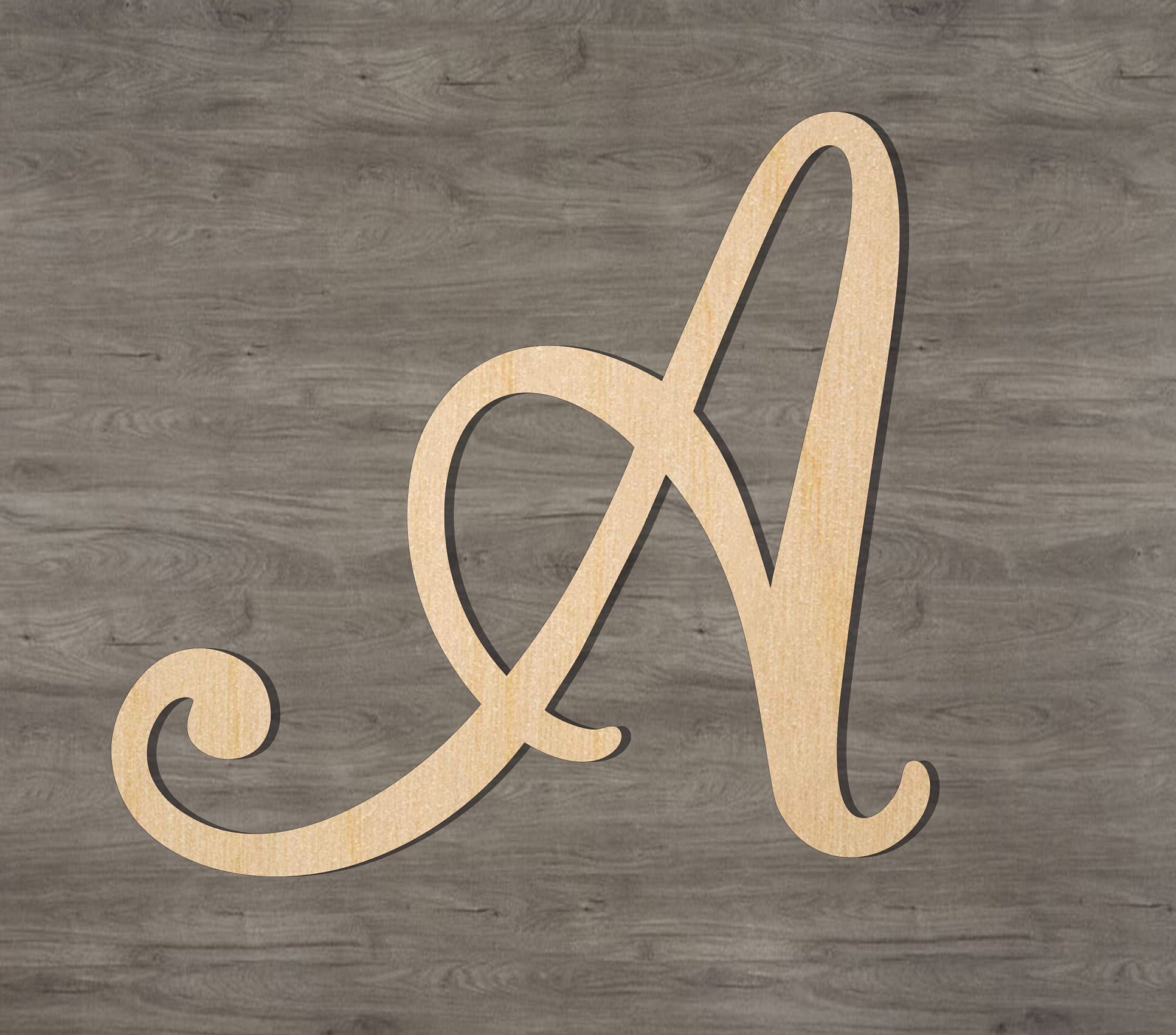Upper and Lowercase Letters Cutout, Unfinished wood Letters, Weddings…