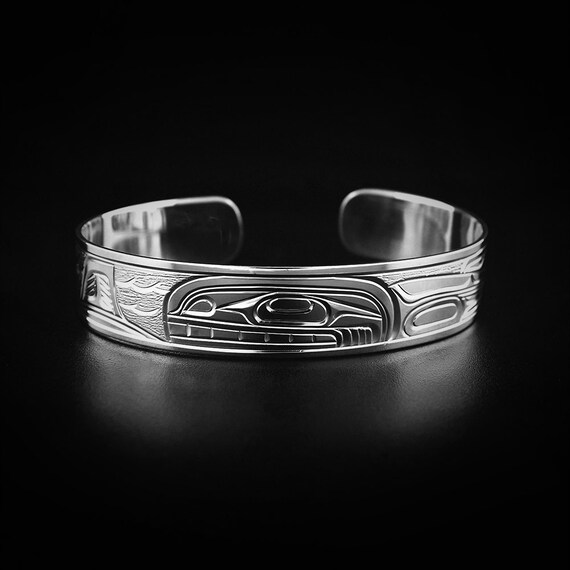 DAYLINLOVE Bracciale Orca In Argento 925 Con Cristallo Blu: Gioiello Oceano, Regalo Donna Mare, Compleanno Figlia, 18+5 Cm - copertina