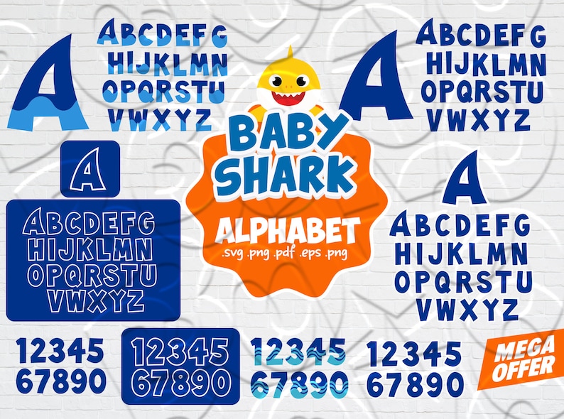 Free Free 72 Baby Shark Letters Svg SVG PNG EPS DXF File