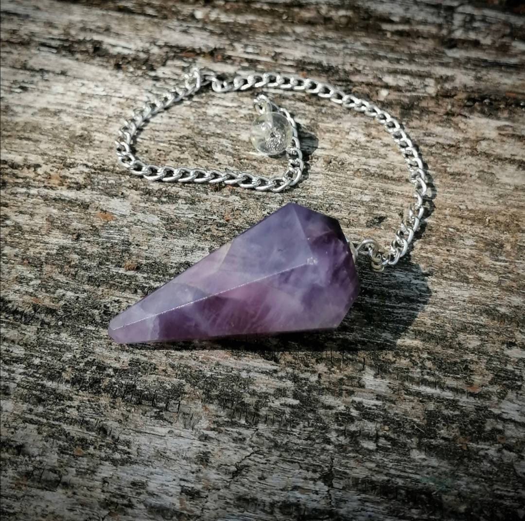 Pendule de Radiesthésie en Améthyste | Petit Modèle