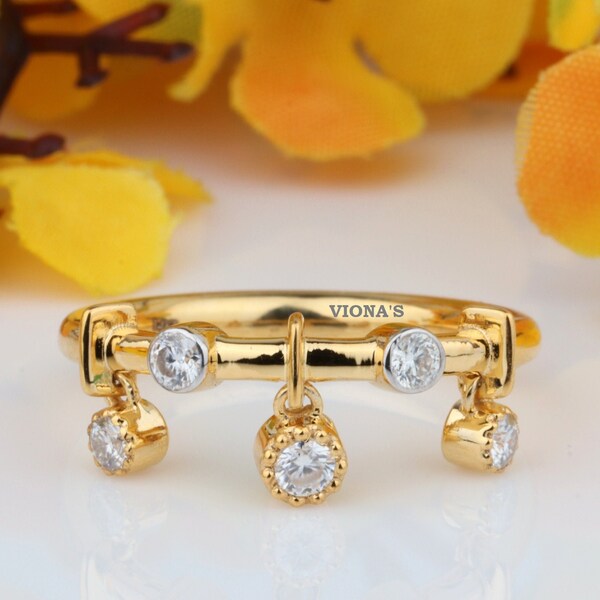 Shop Dangle Charm Ring Online Etsy