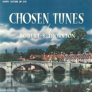 Chosen Tunes - Vintage piano music cover A5 Greetings card with envelope