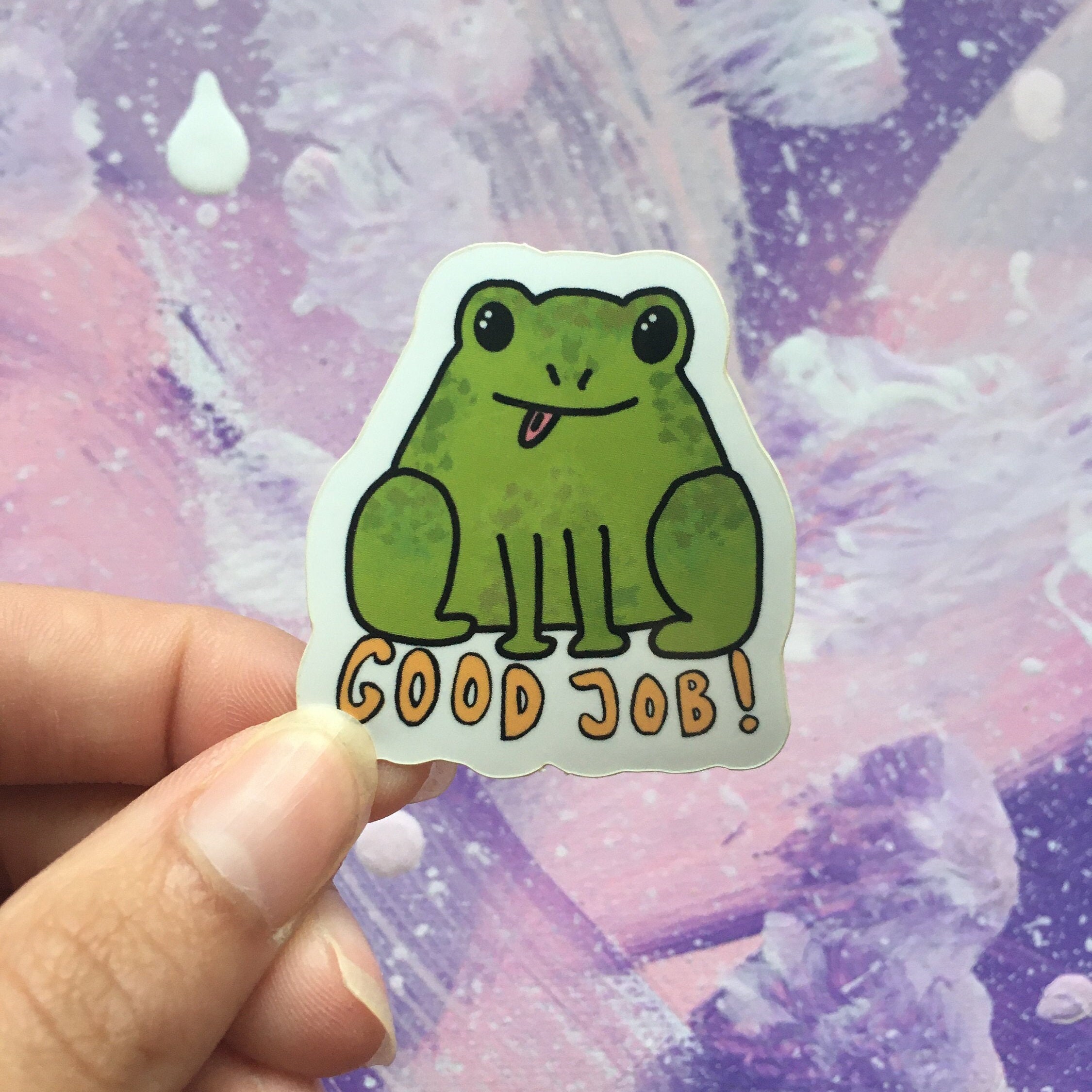 Froggie - Vinyl Sticker - Waterproof - Waterbottle - Laptop - Frog ...