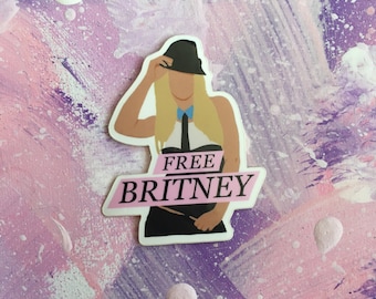 Free Britney Vinyl Sticker - All Profit goes to Charity! - Britney Spears - Stop the Conservatorship - Feminism - Feminist activism