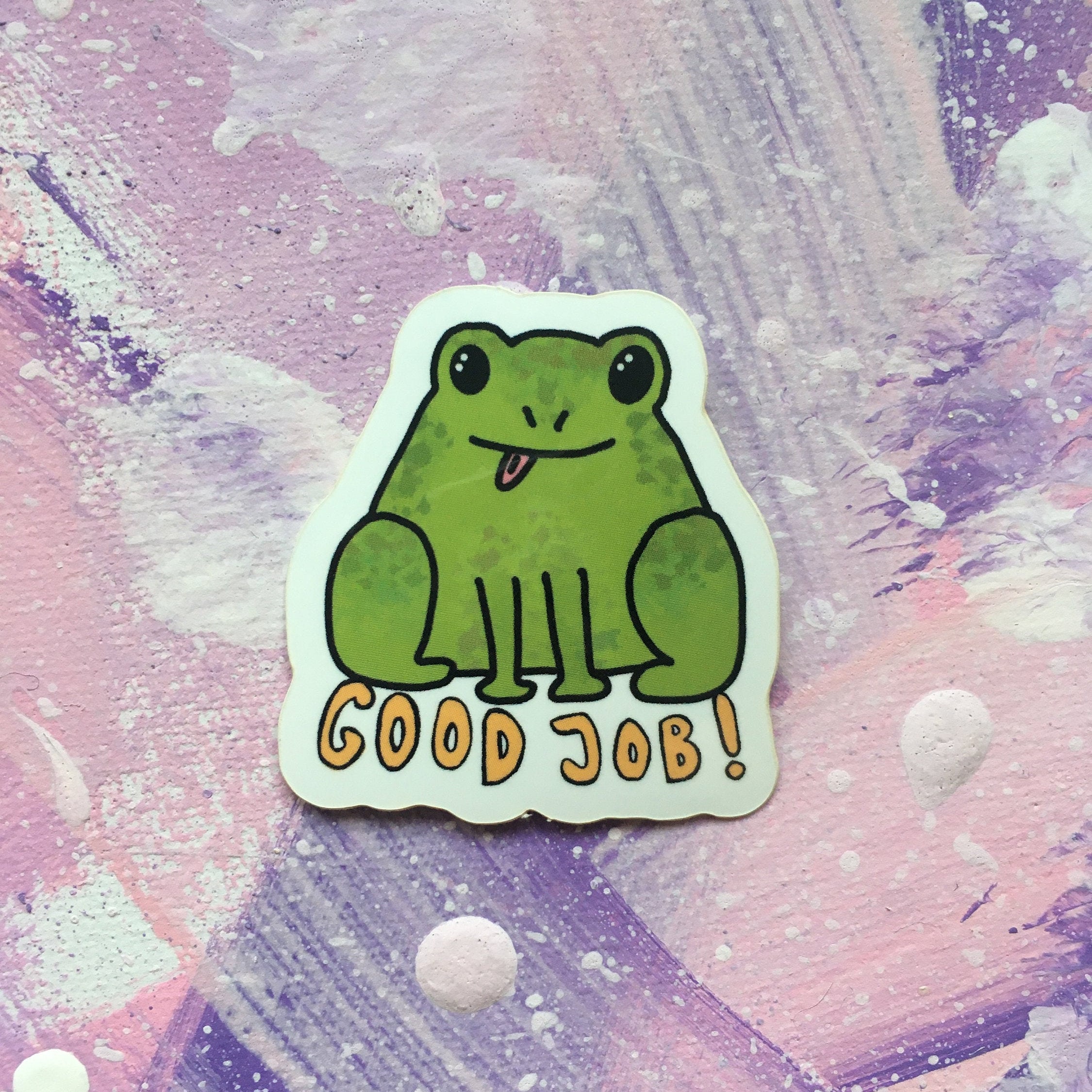 Froggie - Vinyl Sticker - Waterproof - Waterbottle - Laptop - Frog ...