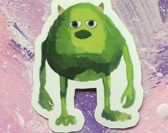 Meme Mike Wazowski - Vinyl Sticker - Monster inc - Monster Uni - pixar - niedlich - wasserfest - Wasserflasche - Laptop - Meme Sticker