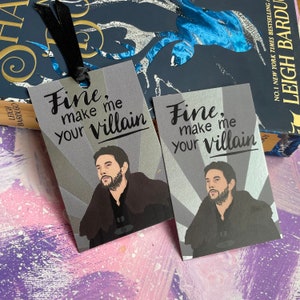 The Darkling - Bookmark - Metallic Accents - Shadow and Bone Netflix - Six of Crows - Ben Barnes - Leigh Bardugo - Bookstagram - Booktok