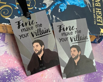 The Darkling - Bookmark - Metallic Accents - Shadow and Bone Netflix - Six of Crows - Ben Barnes - Leigh Bardugo - Bookstagram - Booktok