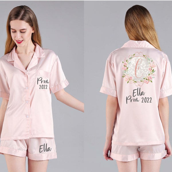 Personalised Prom Satin pyjamas - School Leavers