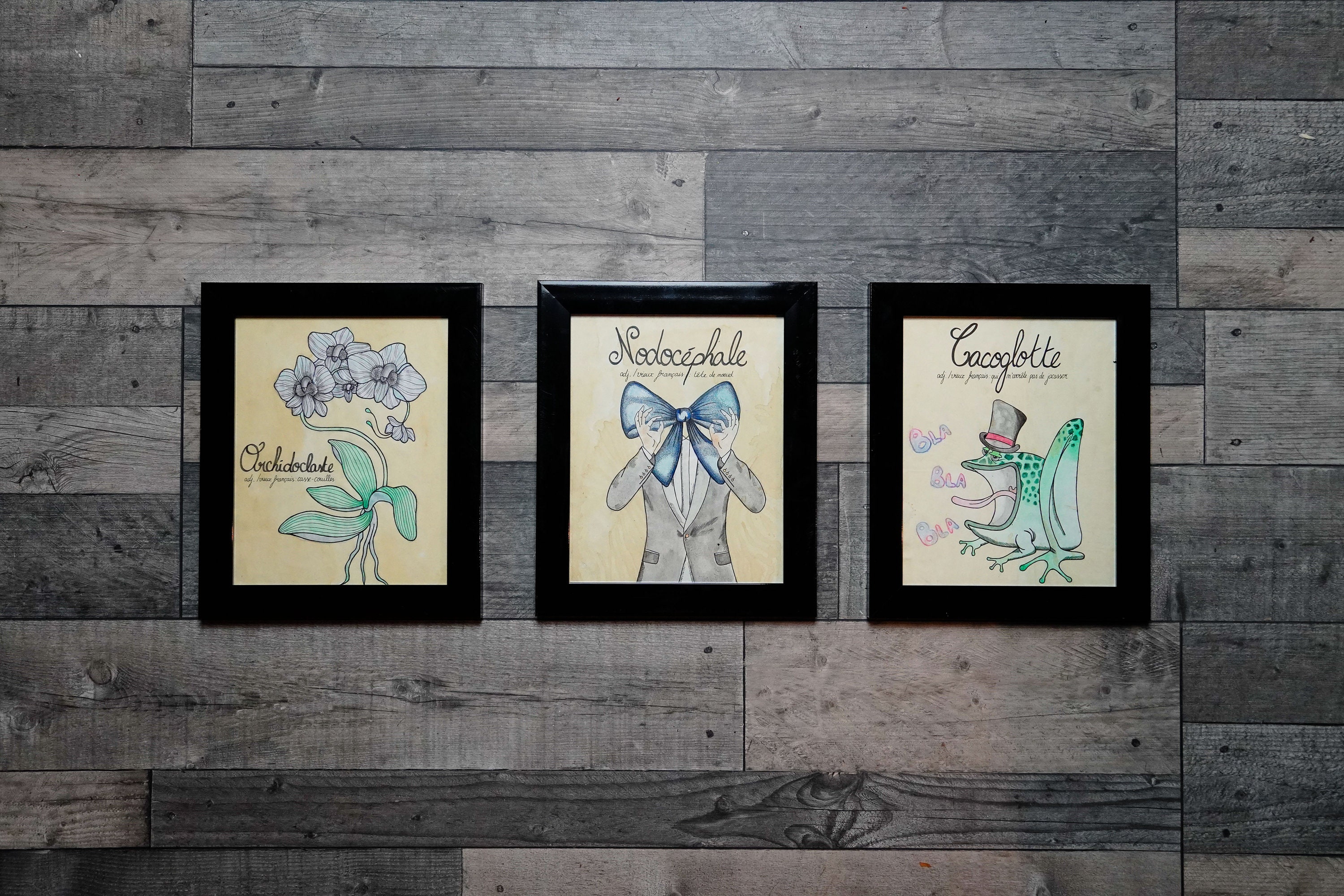 Cadres - Mots Désuets | Vendus Séparément, Prix à L'unité