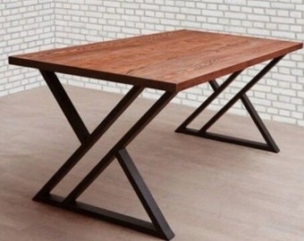 Industrial style table legs