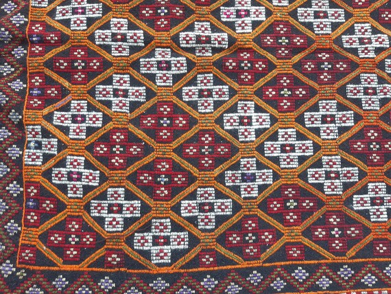 5'2x9'2 Cicim (ジジム) カーペット ラージ ヴィンテージ トルコ