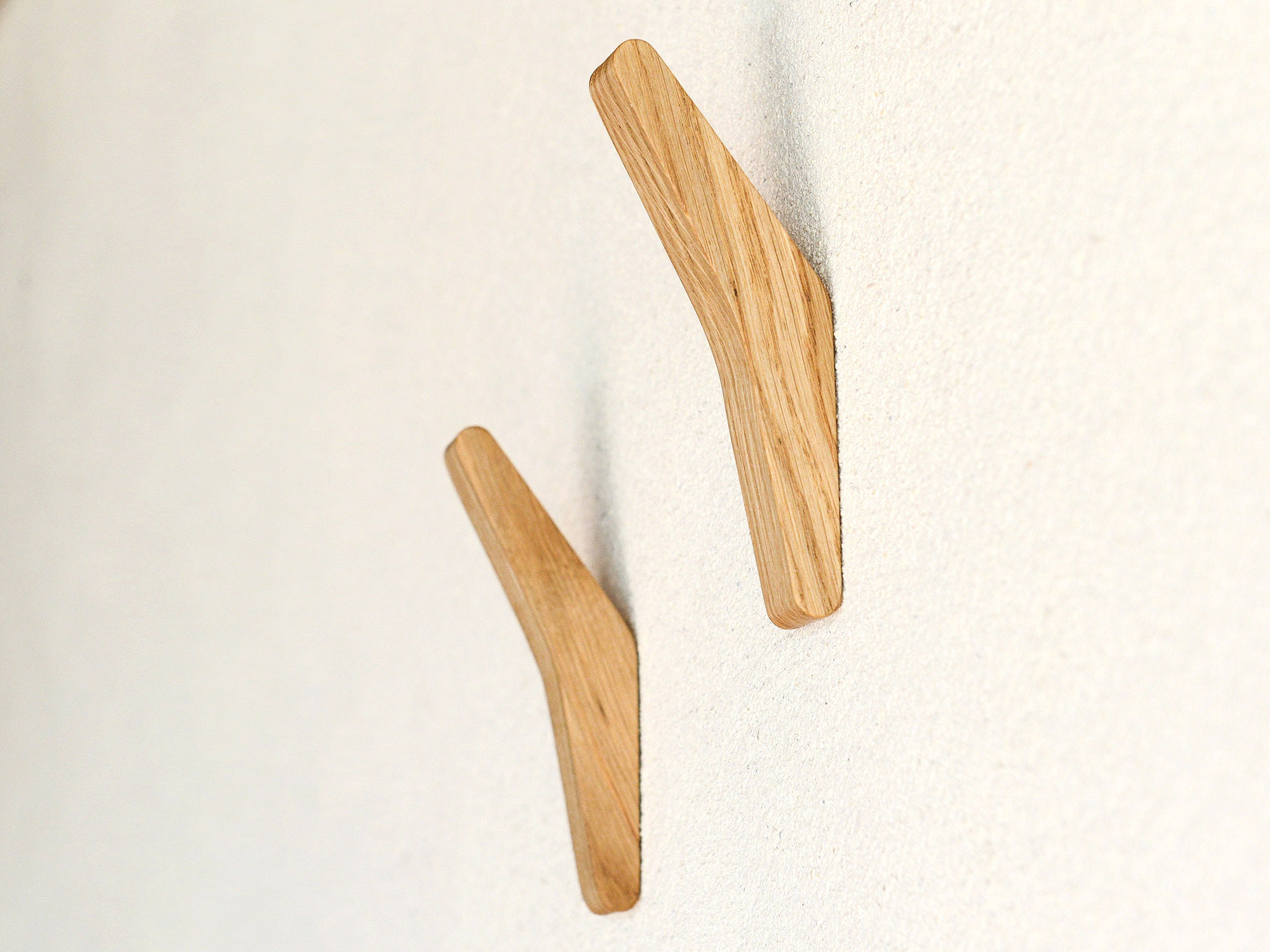 Crochet Mural en Chêne Massif