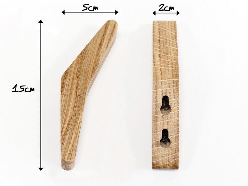 Crochet mural en chêne massif image 9