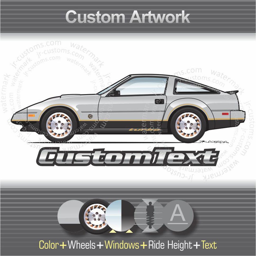 Custom 1984-89 Nissan 300ZX Z31 GL GLL Turbo V6 22 50th Sf Anniversary ...