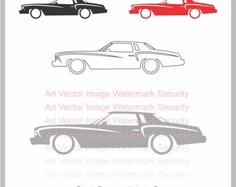 1973 1974 1975 1976 1977 73 Chevy Chevrolet Monte Carlo svg vector Silhouette Cut Files Design Clip Art Paper Craft Laser Cricut png image