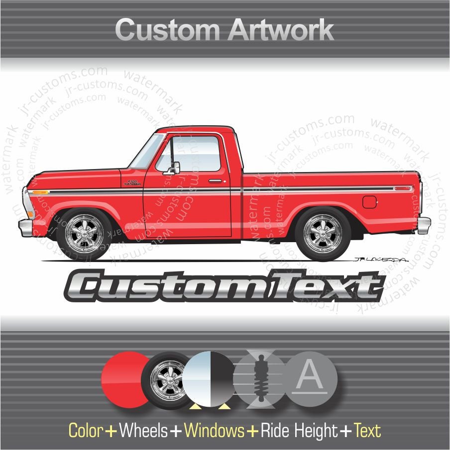 Custom 1978-79 F-100 150 250 4x4 Ranger Explorer Pickup
