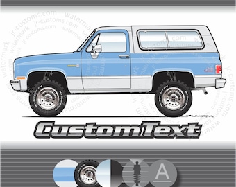Custom 81-91 1981-1987-1989-1991 GMC K-Jimmy Sierra Classic Art for T-Shirt Hoodie Sticker Mug long sleeve kids womens sweatshirt tank top