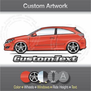 Custom 1967-24 Opel Holden Saturn Vauxhall Astra Commodore Kadett Twin Top GTC GSi Cabriolet Caravan Hatchback ART for T-Shirt mug hat print