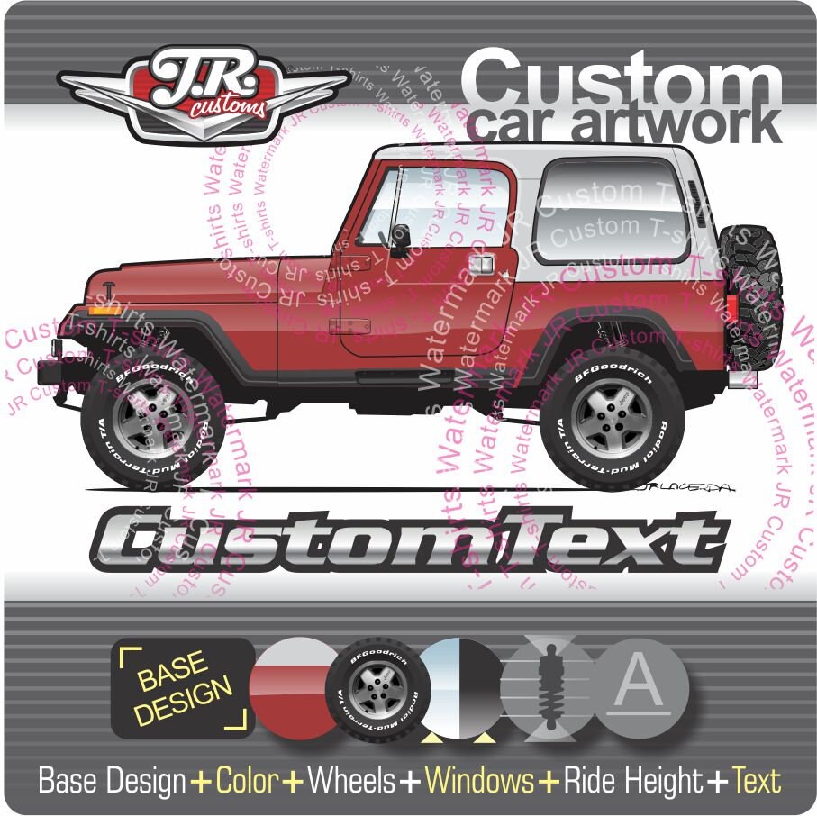 Custom 1987-1995 4x4 Jeep Wrangler YJ Rio Grande Islander Laredo ...