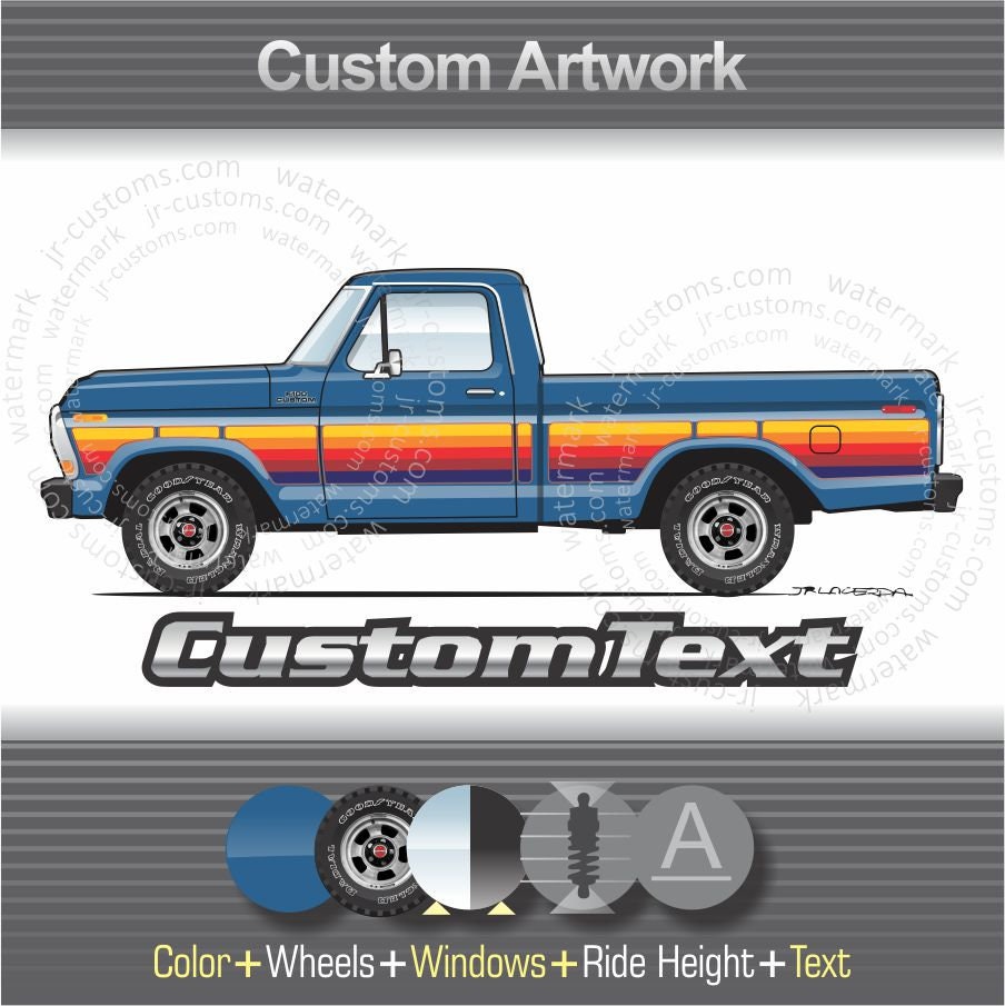 Custom 1978-79 F-100 150 250 4x4 Ranger Explorer Pickup