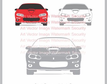 Camaro SS Z28 Front View SVG, PNG Files (Digital Download)