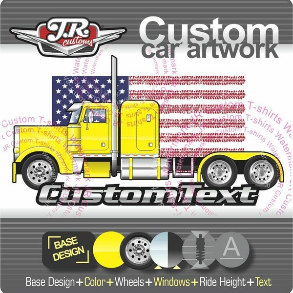 Big Rig Toy Truck - Etsy