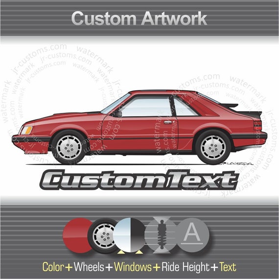 Custom 1983 1984 1985 1986 83 84 85 86 Mustang Foxbody Hatchback 