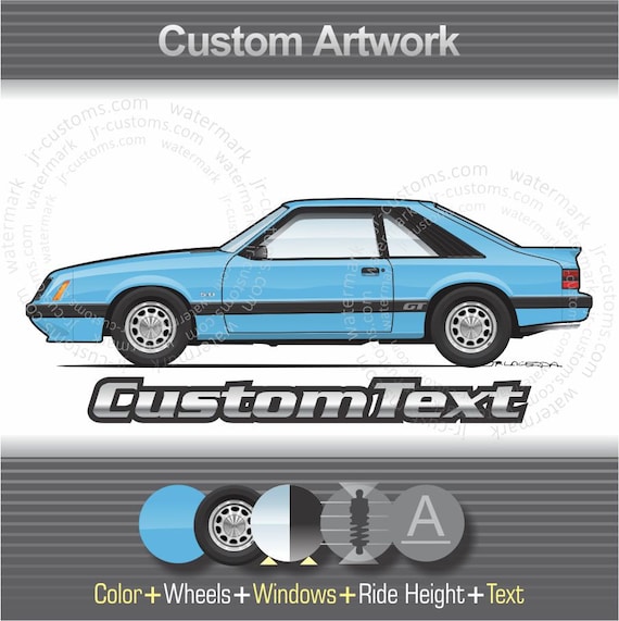 Custom 1983 1984 1985 1986 83 84 85 86 Mustang Foxbody Hatchback 