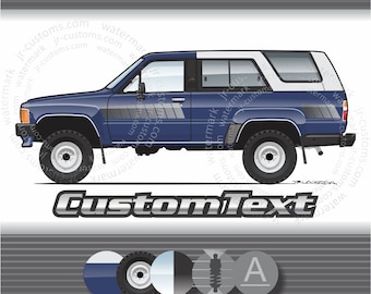 Custom 1984 1985 1986 1987 1988 1989 84 85 86 87-89 4wd Toyota Hilux Surf 4Runner SR5 3.0L V6 22R-E art for T-Shirt Hoodie Mug long sleeve