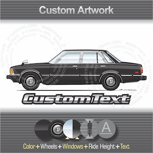 Custom 1988-90 1981-84 Toyota X30 X40 X50 X60 Cressida GL Cresta Chaser GX61 Crown Mark II Grande hardtop Wagon Art for T-Shirt mug hat