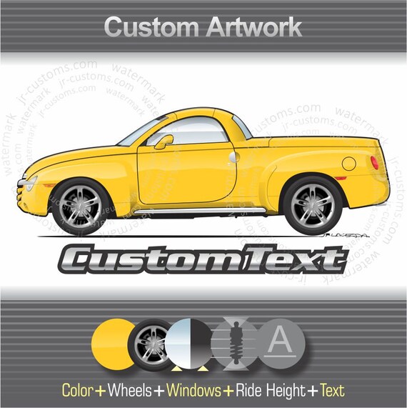 Custom 2003 03 04 2004 05 06 2006 Chevy SSR Pickup Truck Roadster