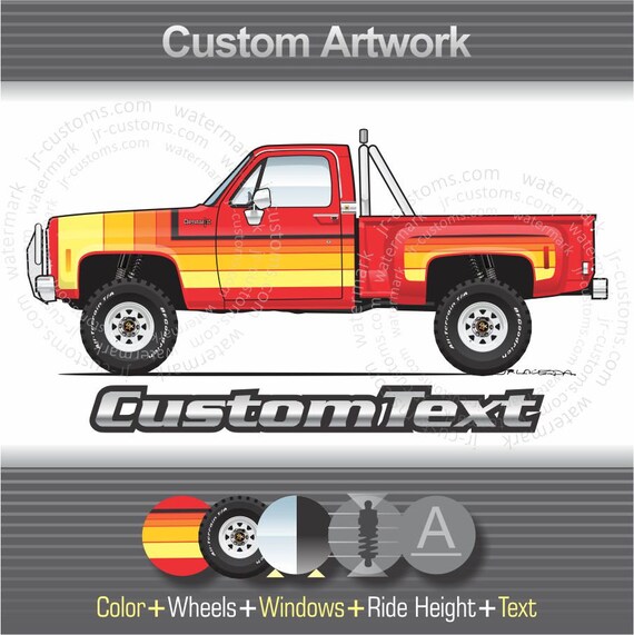 Custom 1973 74 75 76 1977 78 79 1980 Chevy C10 K10 4x4