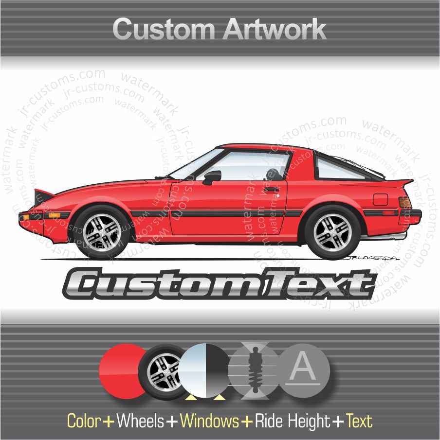 Custom 1975-1978-1981-1985 Mazda RX-7 RX-5 Rx7 Fb Sa22c Gs Ls Gsl