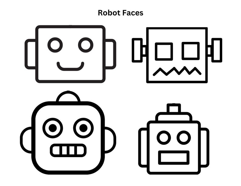 Make a Robot: Printable Craft for Kids - Etsy