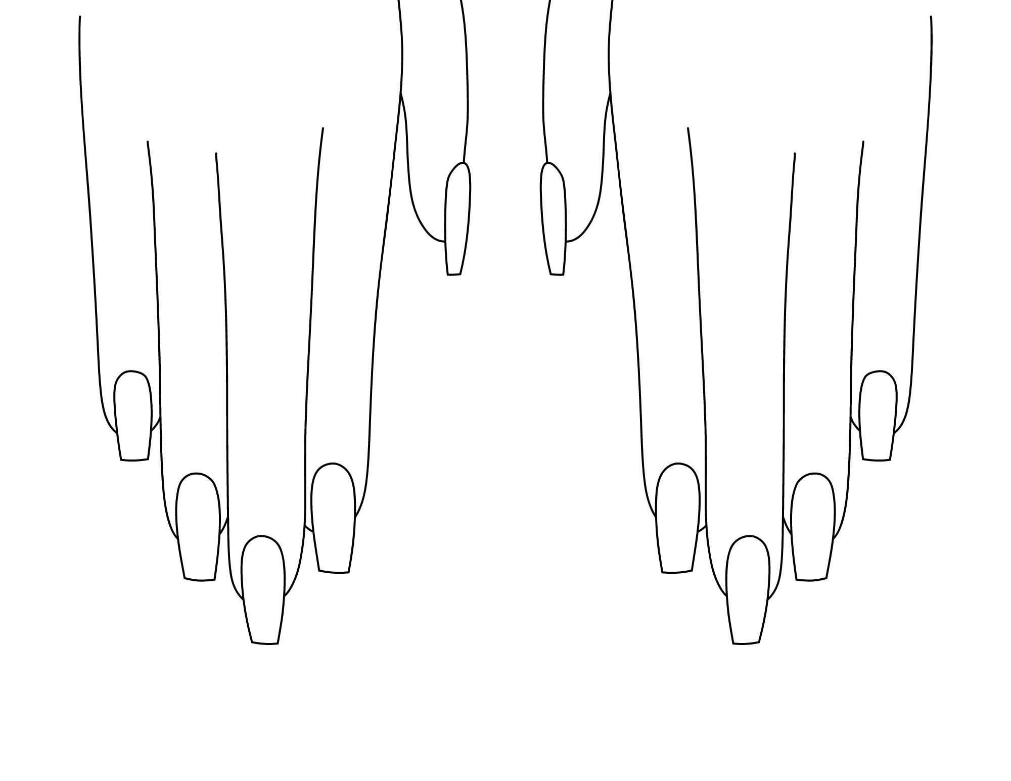 Nail Art Practice Manicure Printable Coloring for Kids Etsy