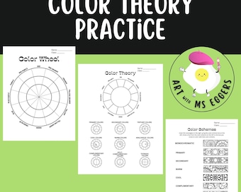 Color Wheel and Color Schemes (US & UK Versions), Color Theory, Colour Wheel,