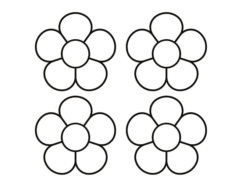 Basic Flower: Comes in 8 Sizes - Etsy