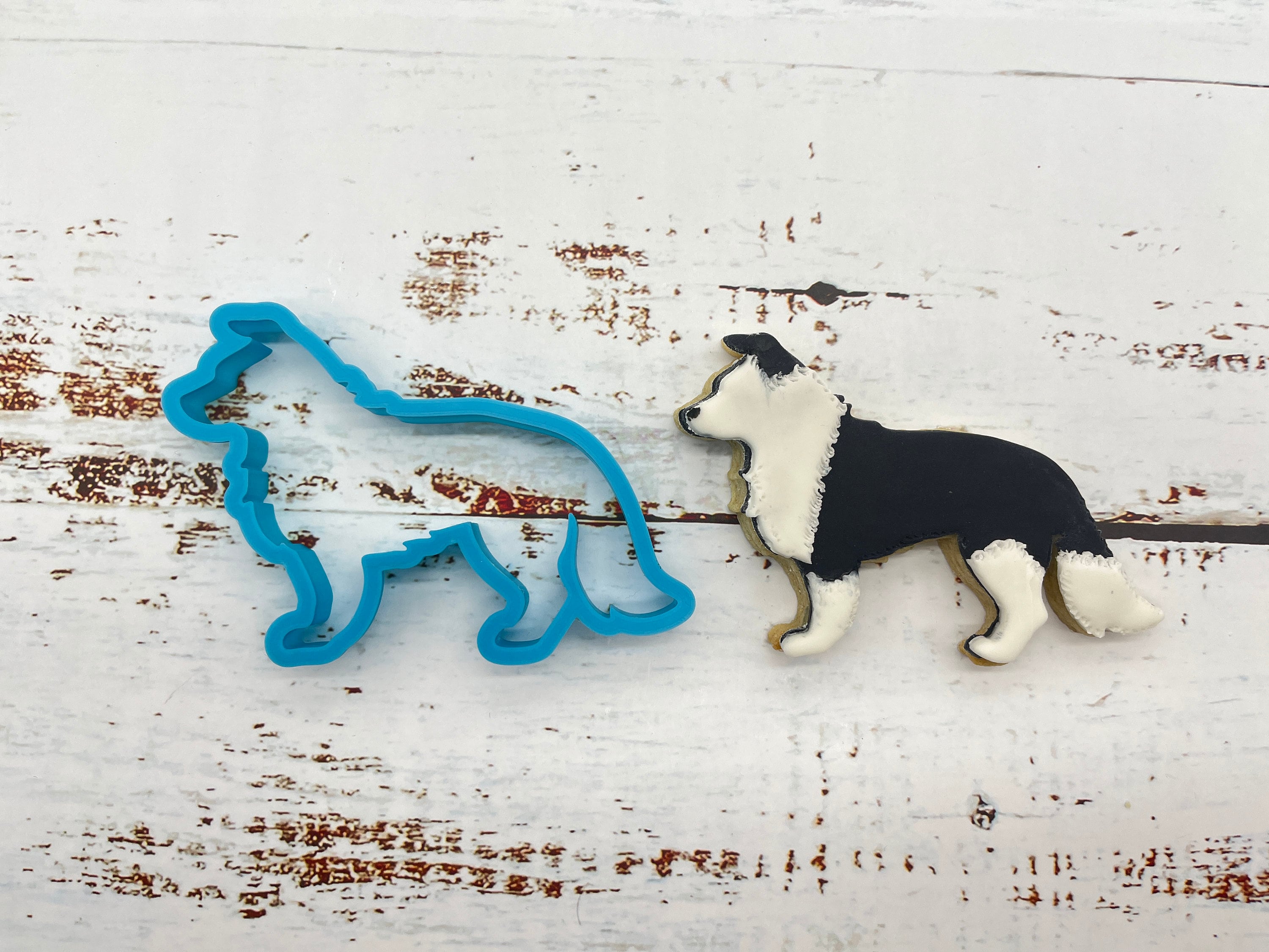 Border Collie Cookie Cutters Etsy