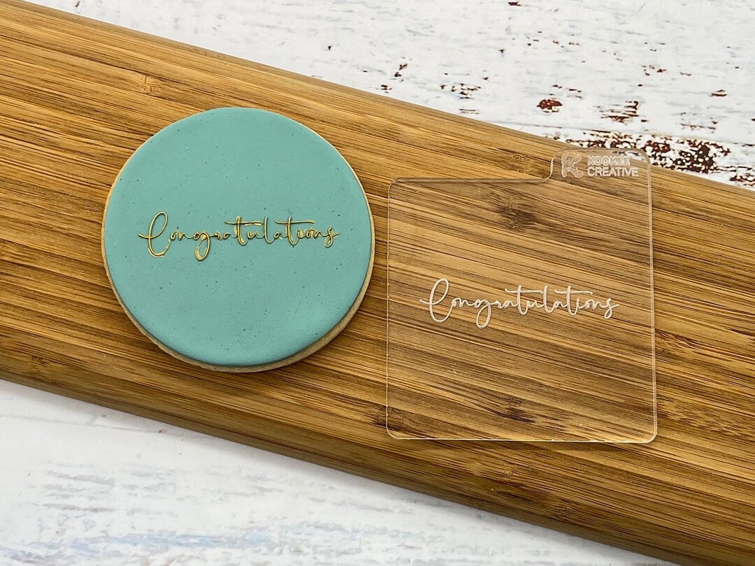 Congratulations Cookie Embosser Biscuit, Thoughtful, Occasion Kookee