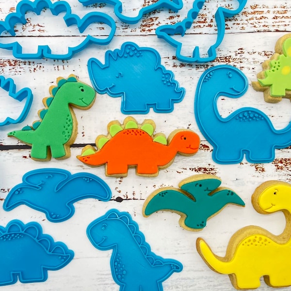Dinosaur Cookie Cutters Etsy