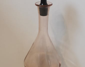 bottiglia/caraffa vintage rosa e nera