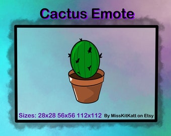 Cactus Emote for Twitch/Discord (Digital Download)