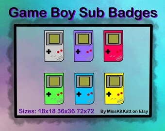 Game Boys - 6 x Sub Badges [Twitch]