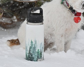 Botella de agua duradera pintada a mano personalizada