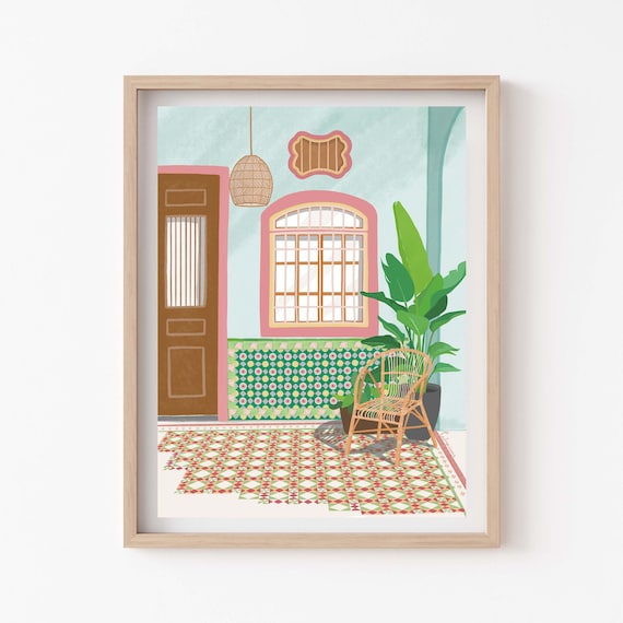Traditional Heritage Shophouses in Malaysia /singapore Penang Etsy