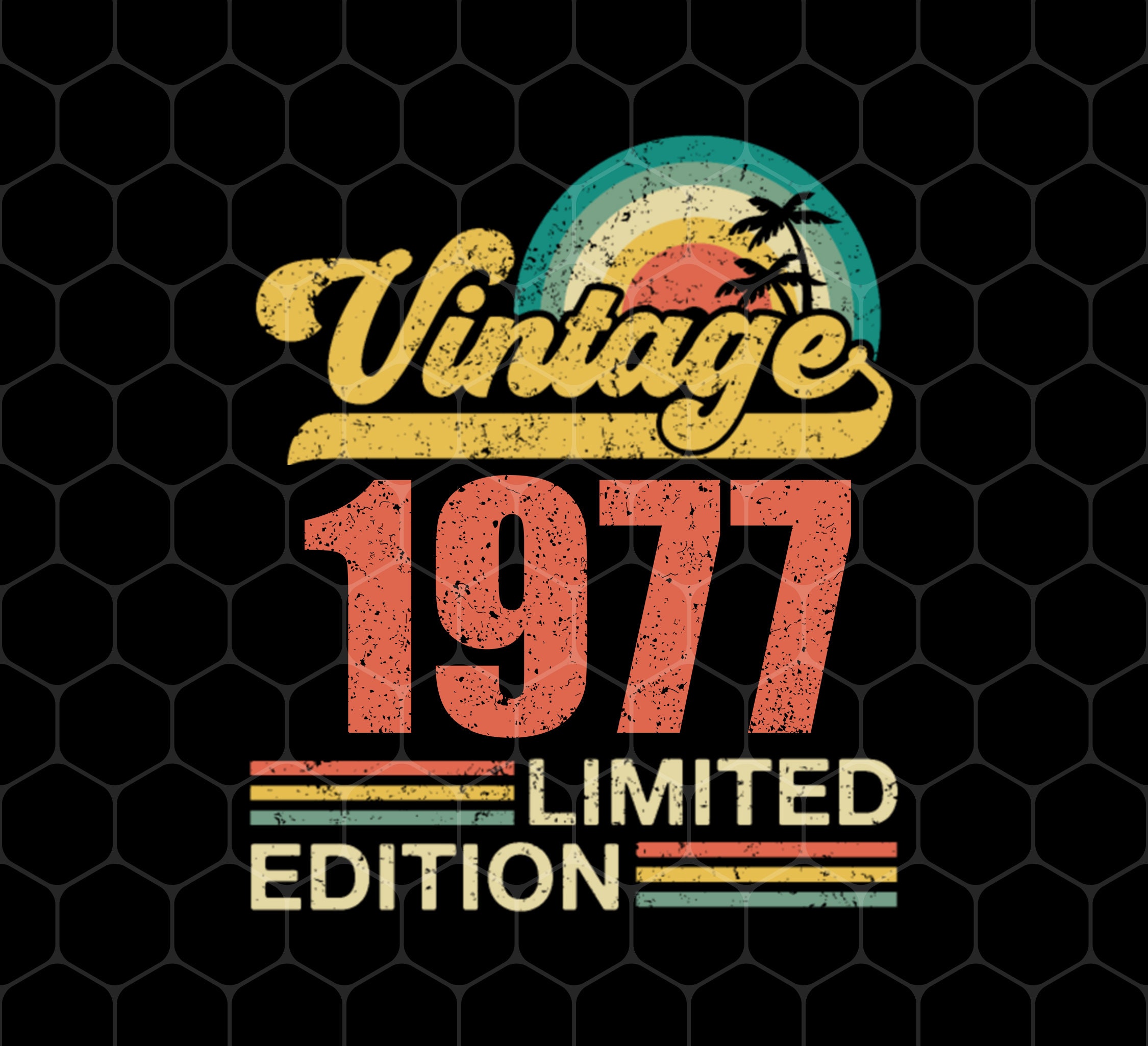 1977 Birthday Png 1977 Shirts 1977 Birthday Design Vintage - Etsy