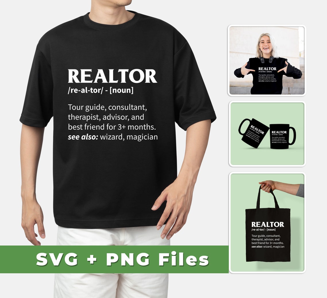 Realtor Meaning Svg Tour Guide Svg Consultant Svg Therapist Etsy